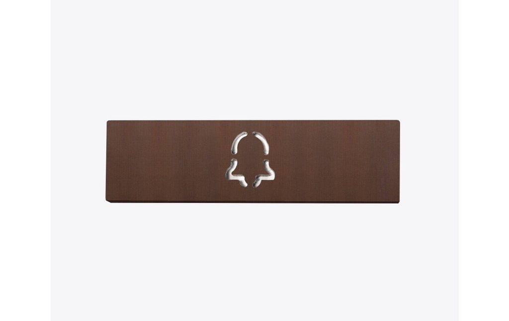 Doorbird Plaque nominative pour un bouton d'appel avec symbole de cloche
