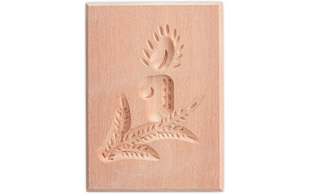 Städter Modèle Springerle branche avec bougie 5.5 x 8 cm