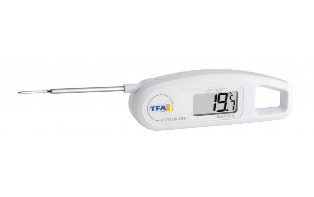 TFA Dostmann Thermomètre à sonde THERMO JACK, Blanc