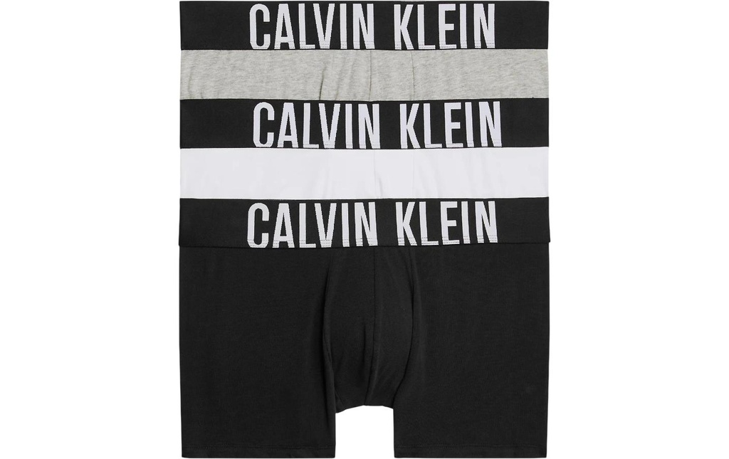 Calvin Klein Wäsche Trunk 3Pk Blanc/Noir/Gris, L