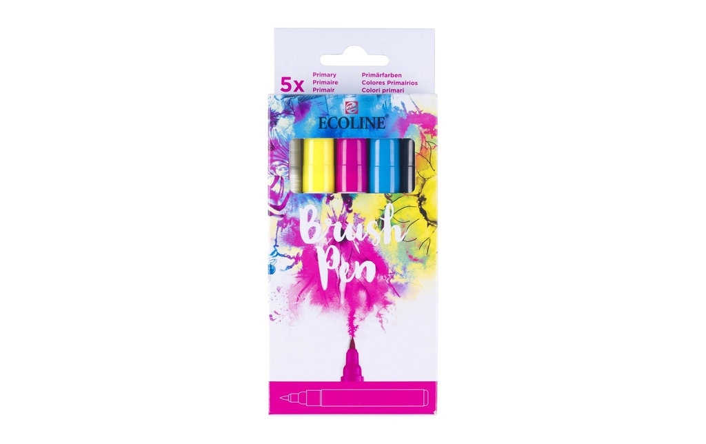 TALENS ECOLINE Brushpen 5pcs Set Primary (5 pces)