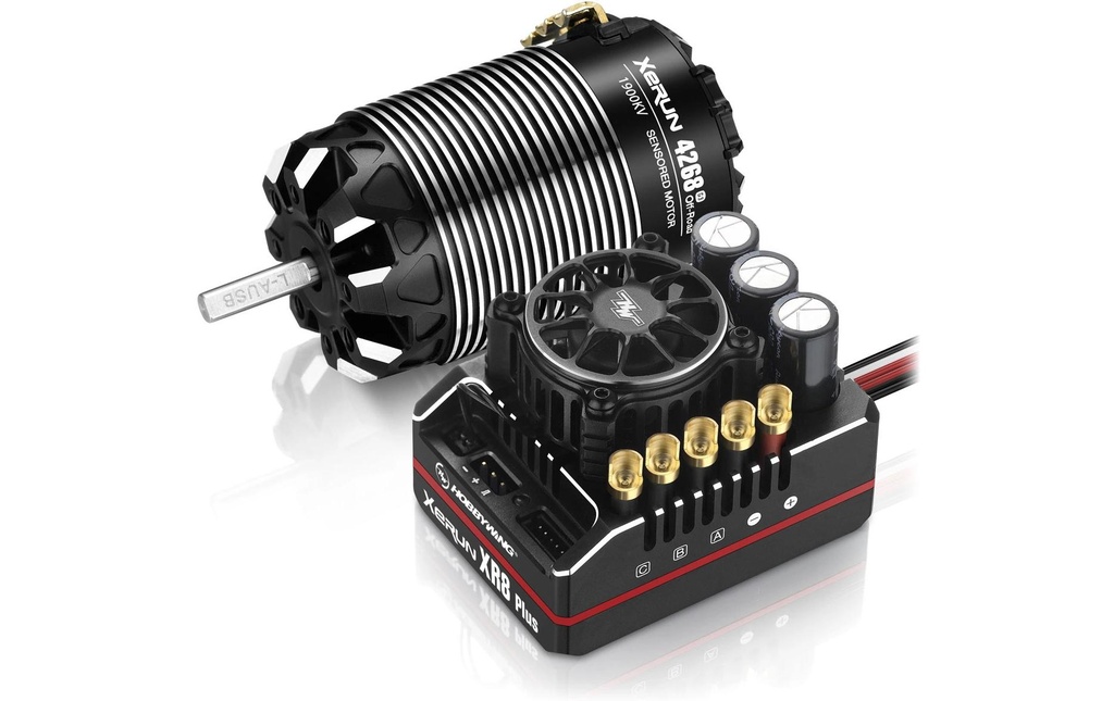 Hobbywing Kits d’entraînement sans brosse Xerun XR8 Plus G2S Combo 1900 kV