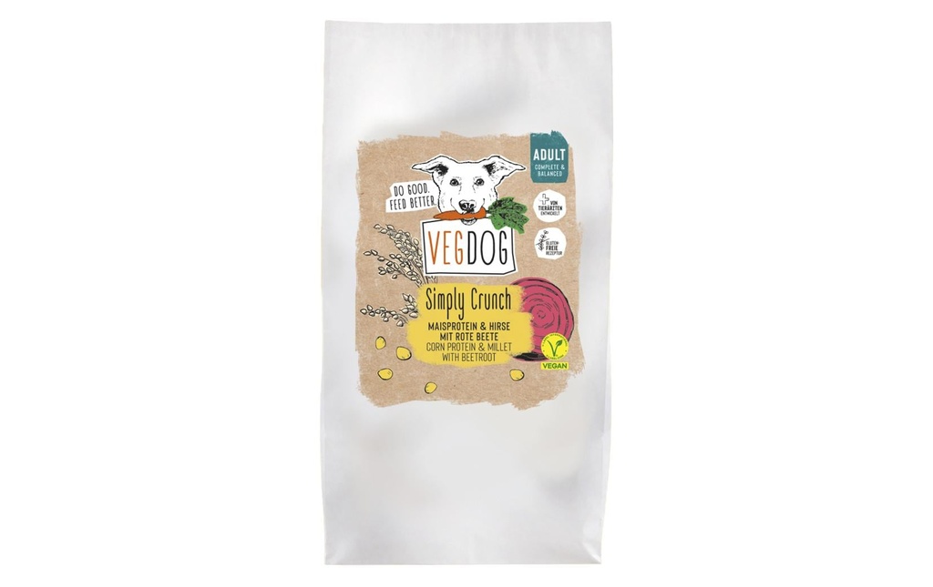 Vegdog Alimentation sèche Simply Crunch 10 kg