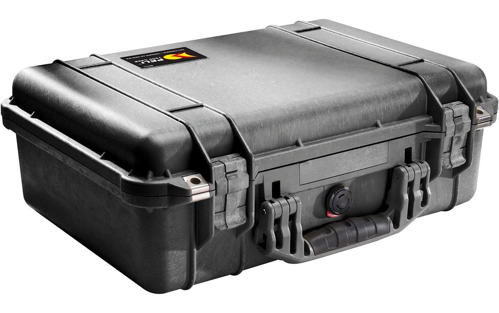 Peli Mallette de protection 1500 avec garniture en mousse, Noir