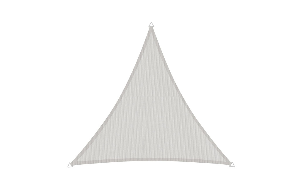 Windhager Voile d’ombrage Cannes, 300 cm, Triangulaire, Gris