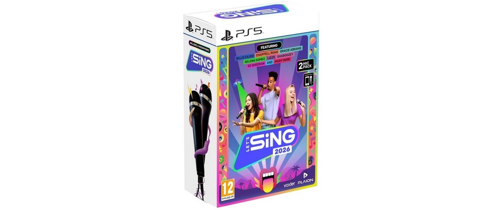 GAME Let's Sing 2026 + 2 Mics pour PS5 International Version