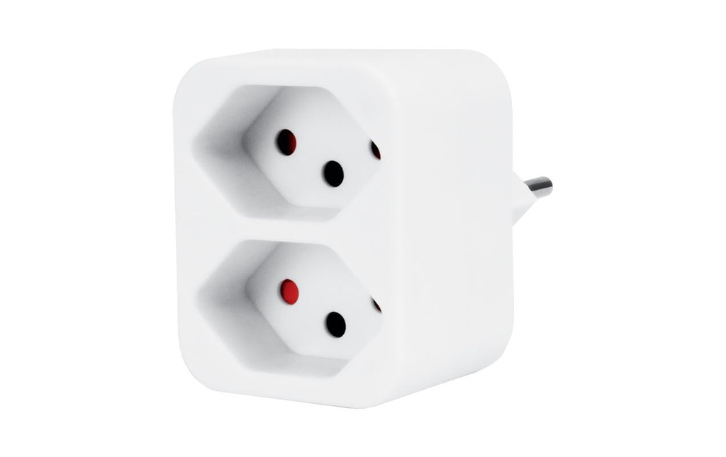 STEFFEN Adaptateur multiple 2x T13, Blanc