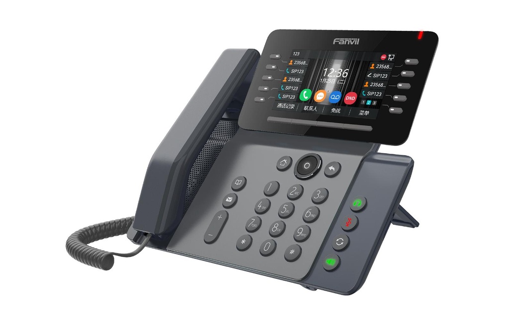 Fanvil Téléphone de bureau V65 Noir
