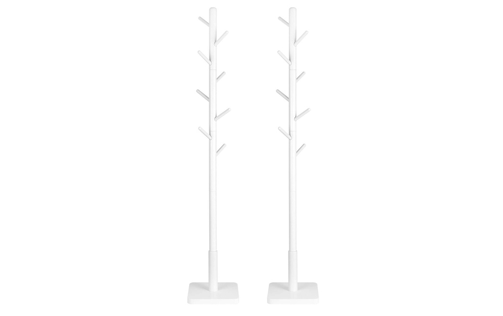 VASAGLE Porte-manteau 175 cm, Blanc
