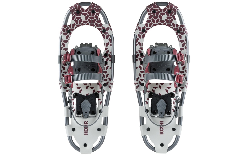 KOOR Raquette à neige Lumi Flex S/M rouge foncé