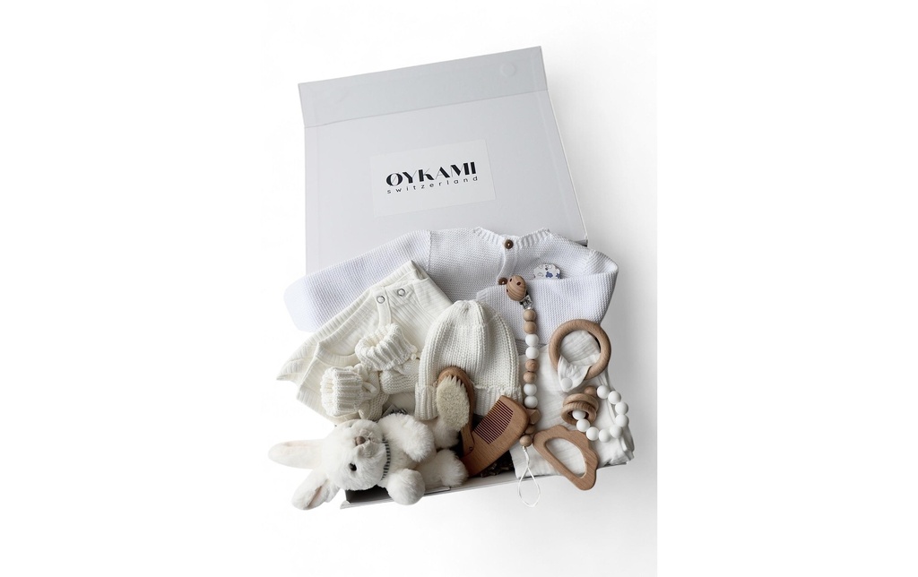 Oykami Coffret cadeau pour bébé Blanc Vérona Lapin Blanc