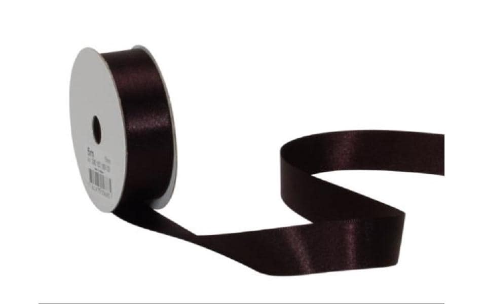 Spyk Ruban de satin 16 mm x 5 m, Noir