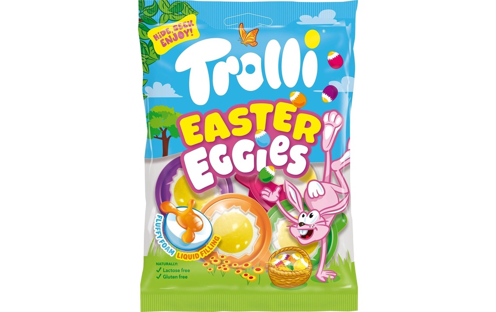 Trolli Bonbons gommeux Œufs de Pâques 75 g
