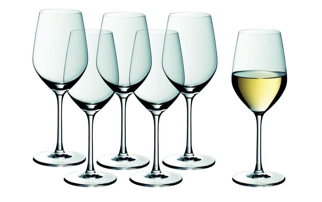 WMF Verre à vin blanc EasyPlus 390 ml, 6 Pièce/s, Transparent