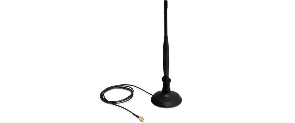 Delock Antenne Wi-Fi 802.11 b/g/n RP-SMA 4 dBi Rayonnement omni directionnel