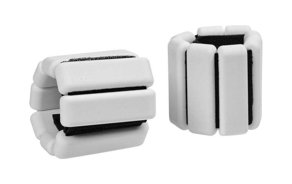 KOOR Manchettes lestées 2x 0.5 kg, Blanc