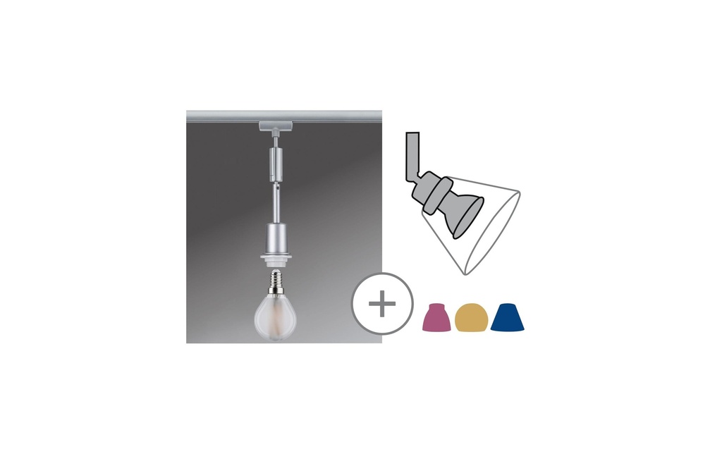 Paulmann Lampe suspendue URail DecoSystems Pend, 1 x E14, 20 W, chrome