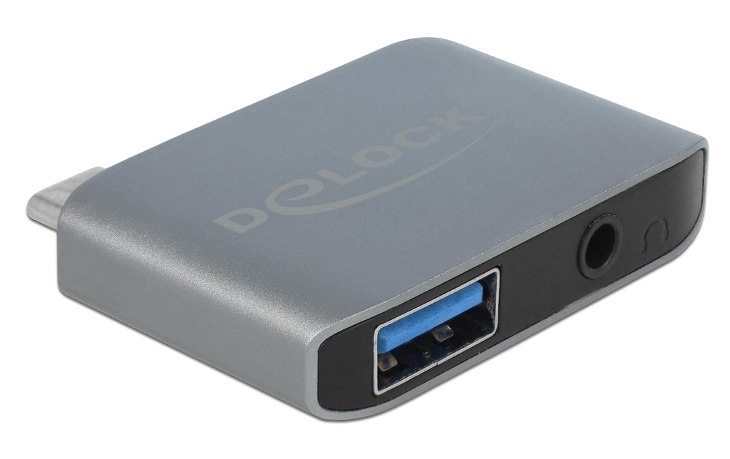 Delock Carte son USB Type-C Prise jack 3.5 mm + USB 3.0 A
