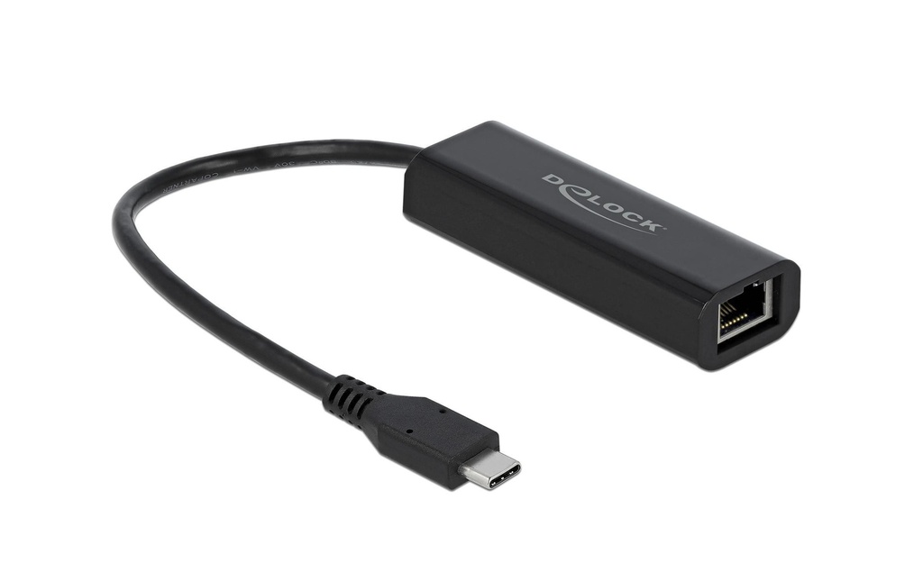 Delock Adaptateurs réseau USB-C – RJ45 2.5Gbps noir