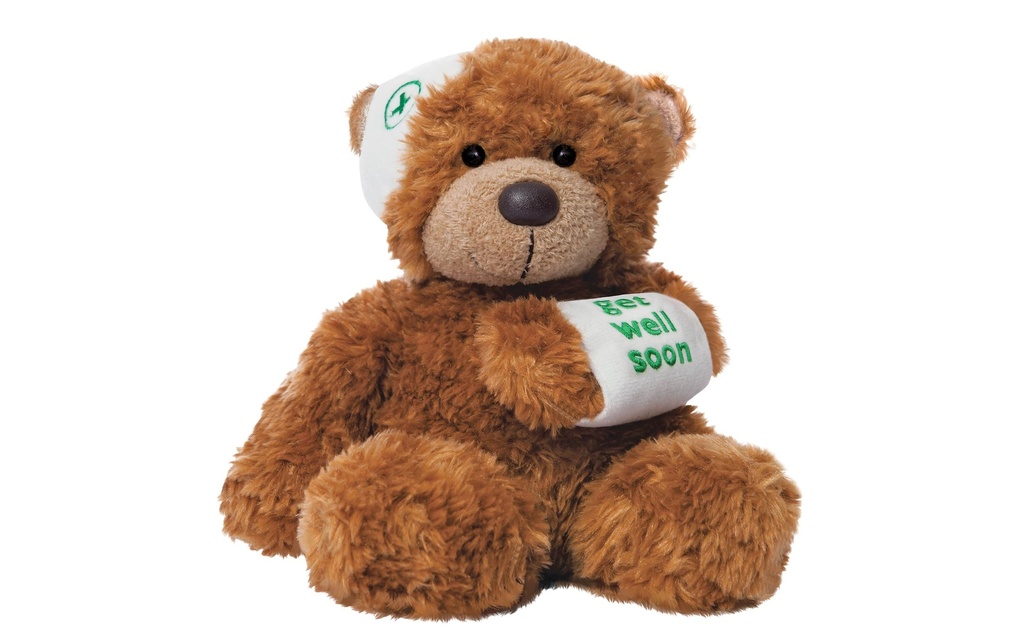 AURORA Peluche Bonnie Brown Get Well Soon 16 cm