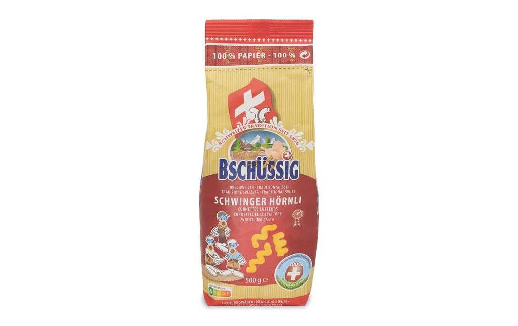 Bschüssig Pâtes alimentaires   Urschweizer Schwinger Hörnli 500 g