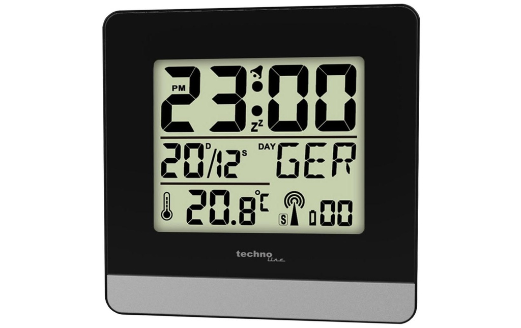 Technoline Réveil radio-piloté WT260 Noir