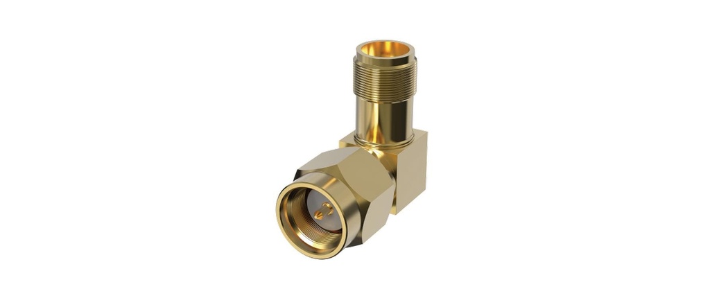 Axis Accessoire TU6002 Adaptateur SMA à angle droit Doré 10 Pièce/s