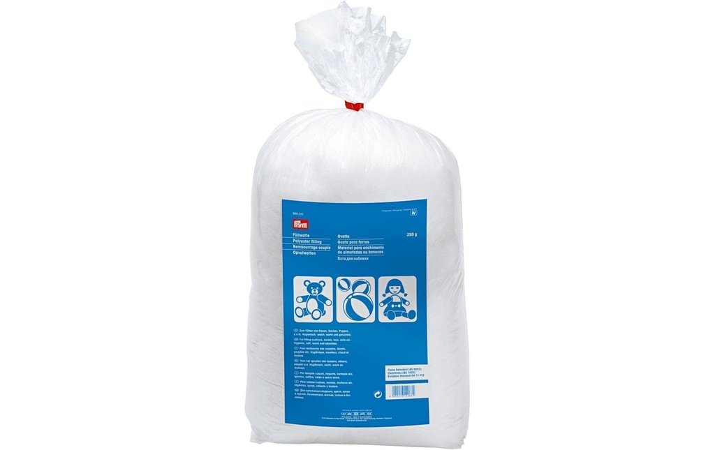Prym Ouate de remplissage Sachet de 250 g, blanc