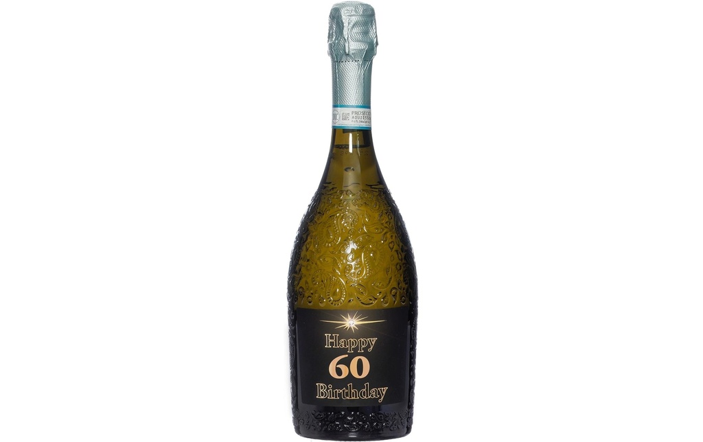 Dreams and Fantasy Idea regalo Prosecco dark Happy Birthday 60 750 ml