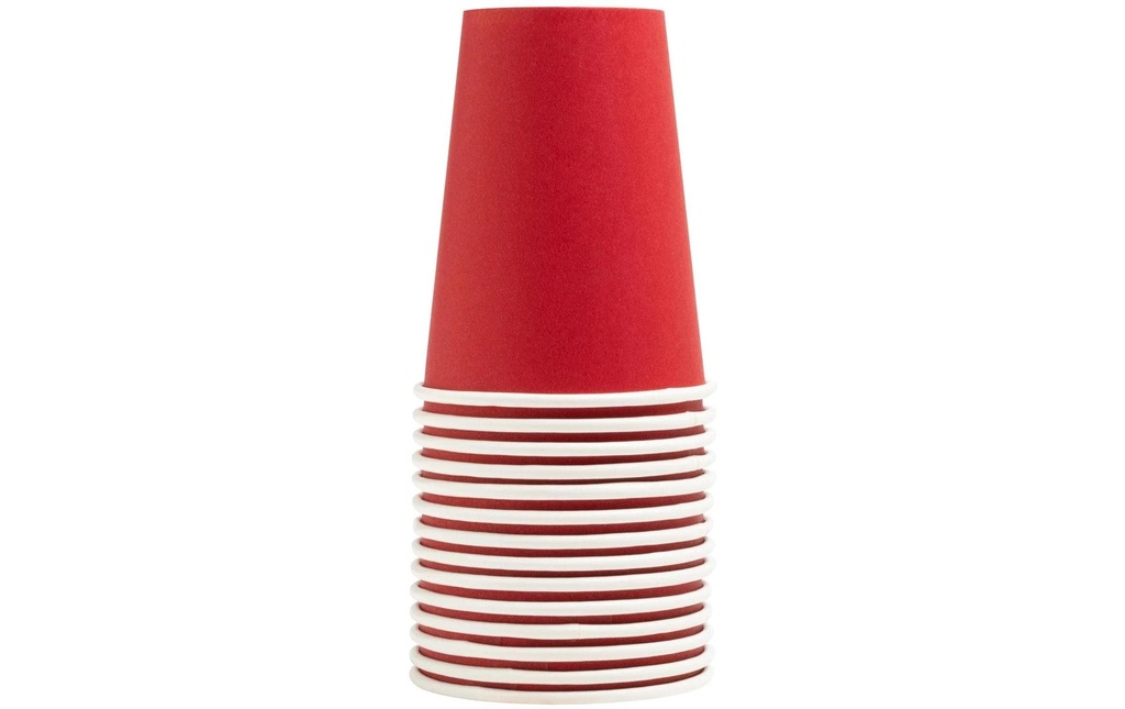 PRO nappe Gobelets jetables 2 dl, 15 Pièce/s, Rouge