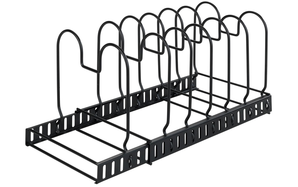 Wenko Couvercle et Supports de casserole Pour 6 casseroles Noir