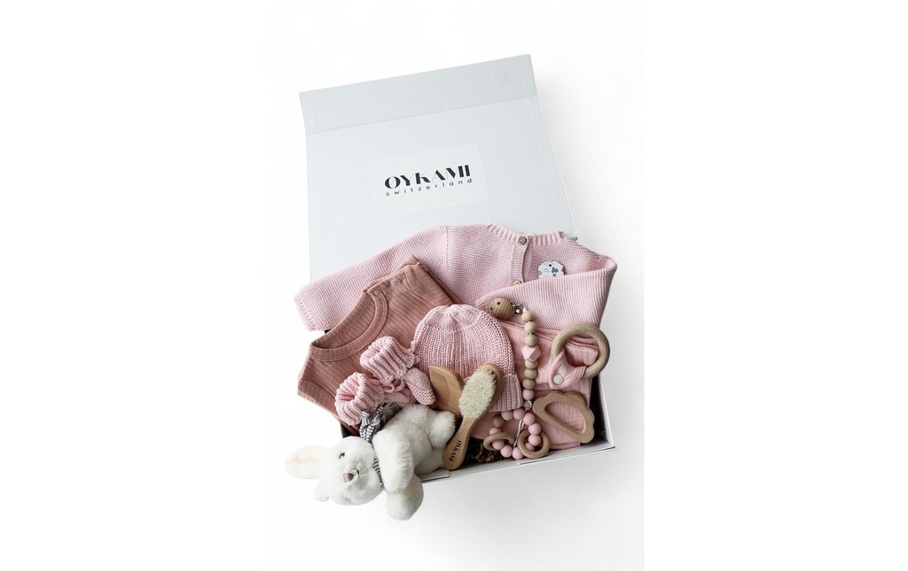 Oykami Coffret cadeau pour bébé Rosa Verona Lapin Blanc