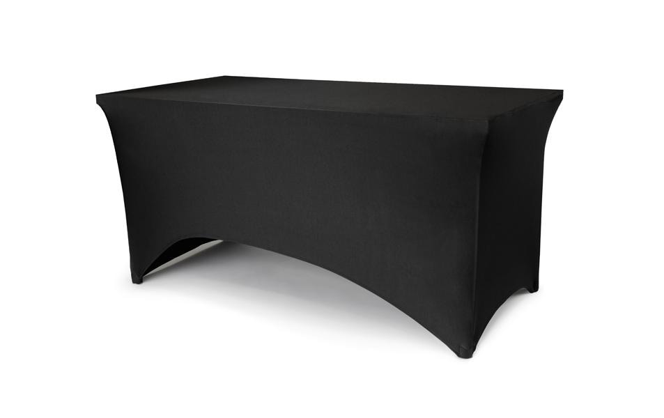 Partydeco Housse de table de banquet, 183 x 76 x 74 cm, noir