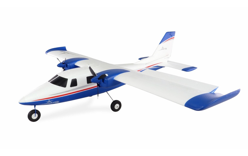 Amewi Avion à moteur P68 aile haute 850 mm Bleu, PNP
