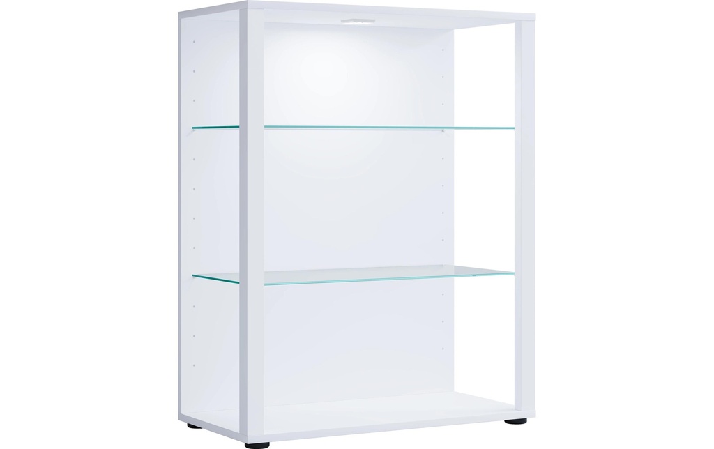 VCM Vitrine Glasol L 70 x 90 cm, Blanc