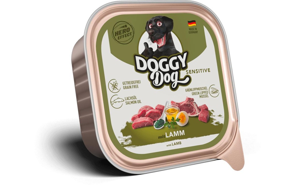 DOGGY Dog Alimentation humide Barquette Agneau Sensitive 150 g