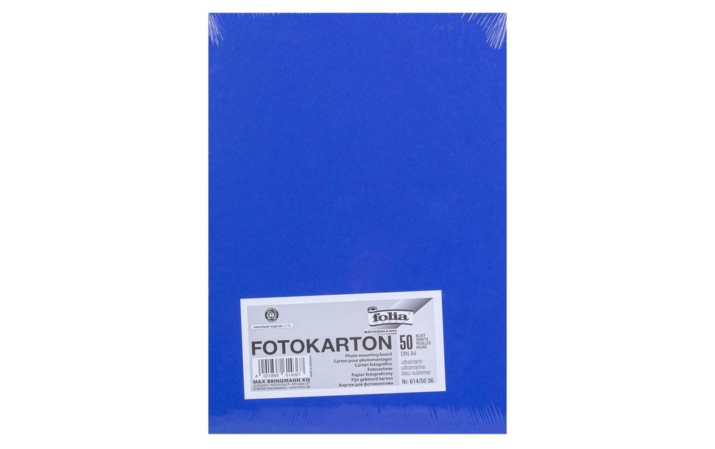 Folia Papier cartonné A4, 300 g/m², 50 feuilles, ultramarine