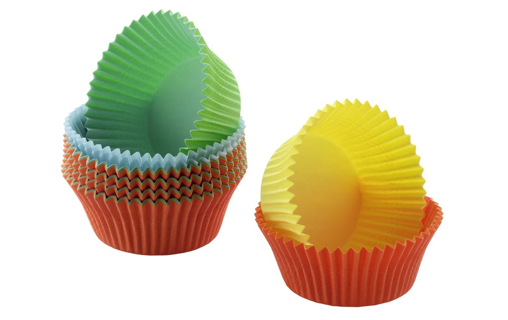 Kaiser Moule à mini-muffins, papier, 150 pièces, multicolore