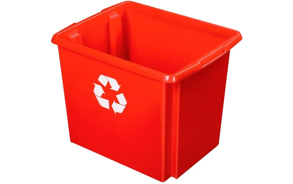 Sigma Home Seau de recyclage Nesta 45 l, Rouge