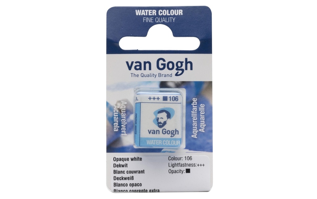 VAN GOGH Aquarell godet blanc opaque