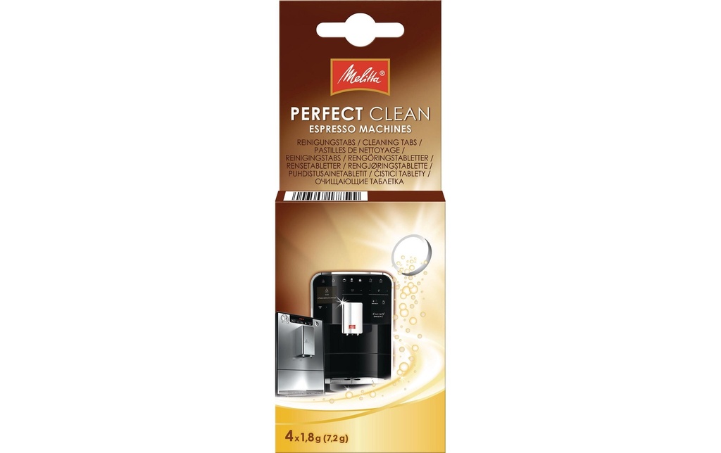 Melitta Nettoyant pour machines Tabs Perfect Clean Machine à café 4 pièces