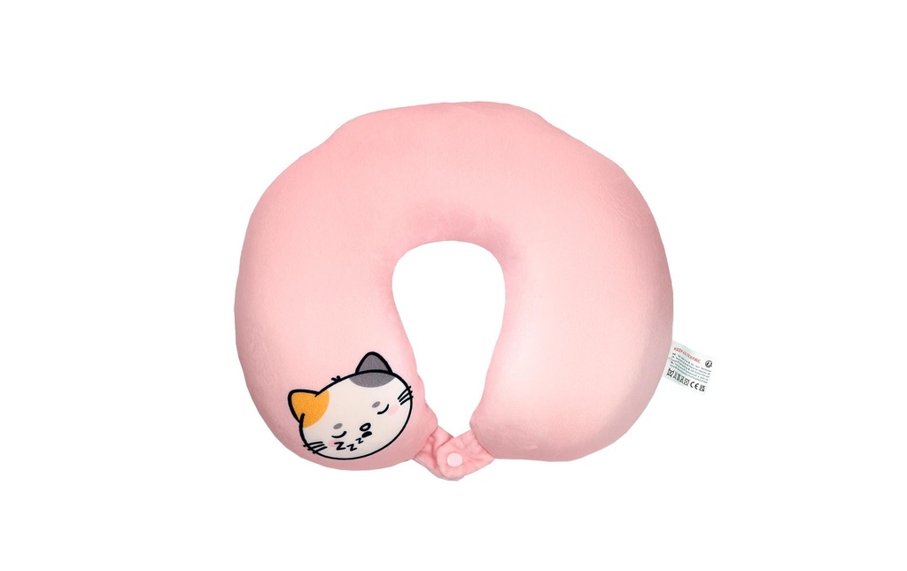 Sombo Coussin de voyage Peluche 2 en 1 Chat