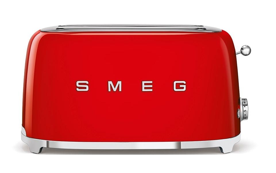 SMEG Grille-pain 50's Style TSF02RDEU Rouge