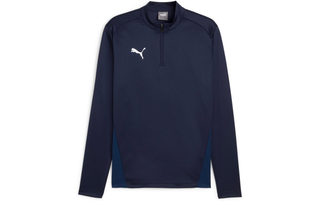 PUMA Zip Top teamGOAL Training 1/4 S, Bleu foncé