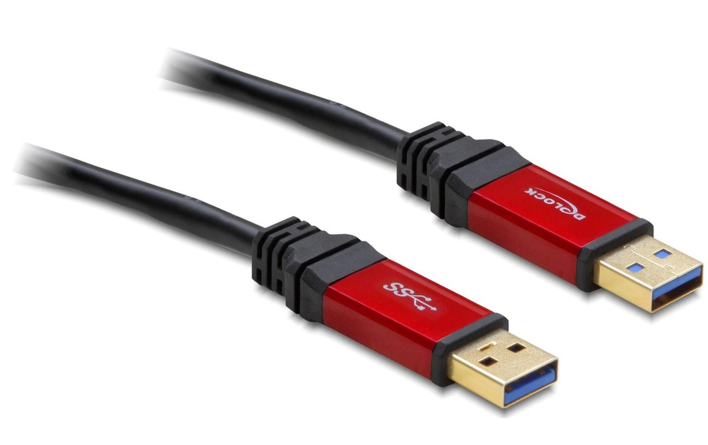 Delock Câble USB 3.0 Premium USB-A - USB-A 5 m