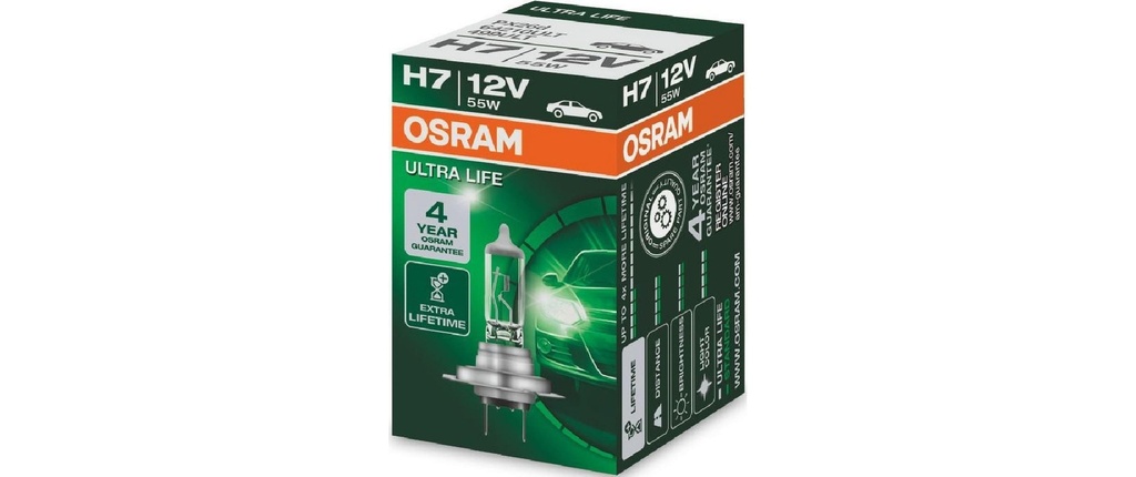 OSRAM Ampoule H7 ULTRA LIFE 12V 55W PX26d Voiture de tourisme
