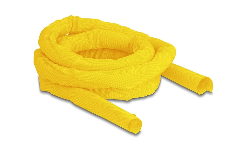 Delock Gaine de câble auto-fermant 2 m x 25 mm Jaune