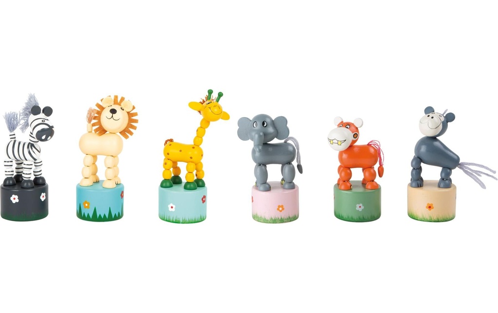 small foot Figurines à presser Afrique Lot de 6