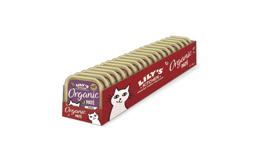 Lily's Kitchen Alimentation humide Organic Turquie, 19 x 85 g