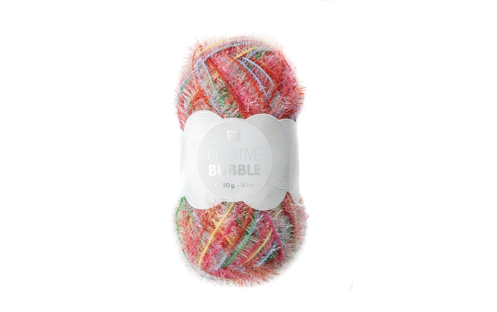 Rico Design Laine Creative Bubble Print 50 g Rouge; Vert; Multicolore